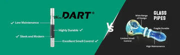 glass pipes vs the dart for smoking experience