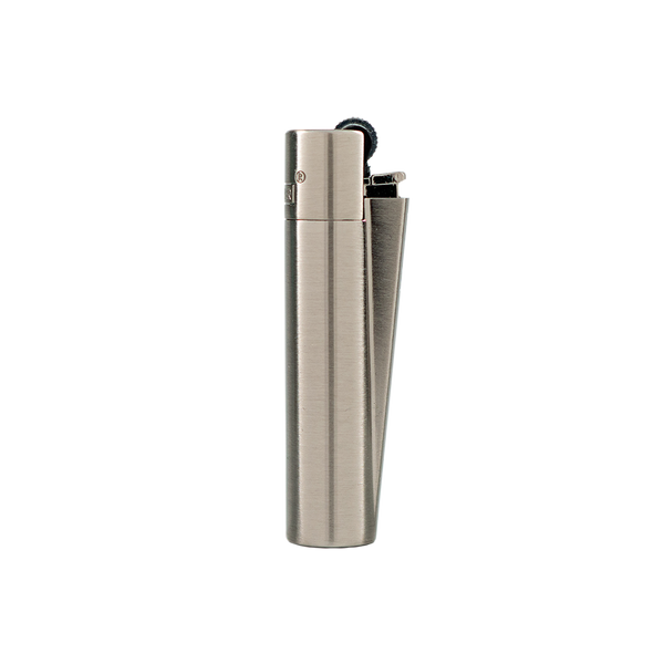 Metal Clipper Lighter (Brushed Silver)